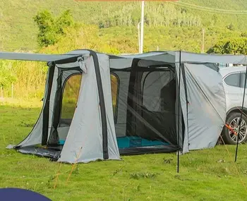 Надувная палатка для кемпинга на открытом воздухе, портативные принадлежности для кемпинга, автомобильный хвост, большая палатка, укрытие из ткани Оксфорд, навес, палатка