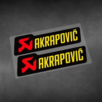 Наклейка на выхлопную трубу мотоцикла Akrapovic, логотип Akrapovic, глушитель, наклейка на наконечник глушителя
