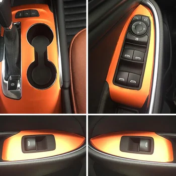 Наклейки Аксессуары для стайлинга автомобилей Chevrolet Malibu XL 2016-2019 Внутренняя Центральная панель управления Дверная ручка Наклейки из углеродного волокна