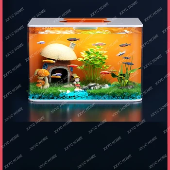 Настольный аквариум с пейзажем, полный набор серии Fairy Tale, набор небольших свежих украшений, Аквариумный рокарий