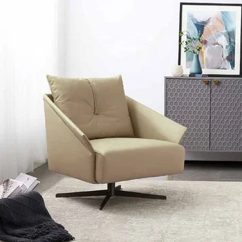 Настраиваемый одноместный акцент из натуральной кожи мебель для гостиной роскошный диван для отдыха кресло для отдыха