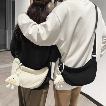 Нейтральная сумка через плечо в винтажном стиле, стильная универсальная однотонная сумка для клецек, модная высококачественная вельветовая сумка для отдыха.