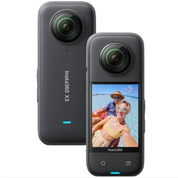 Новейшая спортивная экшн-камера Insta 360 X3 с разрешением видео 5.7 K в активном режиме HDR, водонепроницаемая камера 10 М с наклейкой для селфи