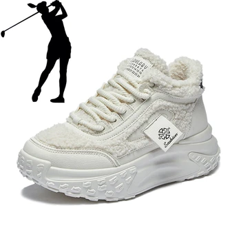Новинка зимы 2023, женская модная обувь для гольфа, универсальная теплая спортивная обувь для фитнеса, женская спортивная обувь для бега трусцой