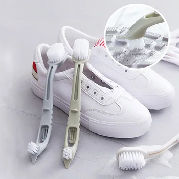 Новое средство для чистки обуви с двойным концом, Набор для чистки кроссовок, Набор для чистки белой обуви, Многофункциональная бытовая щетка для чистки, Инструменты для стирки.