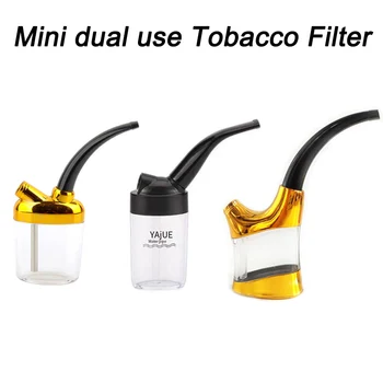 Новый дизайн Мини-табачного фильтра двойного назначения, Портативный Моющийся мундштук для сигарет, Многоразовый Микрофильтр, Инструмент для курения кальяна