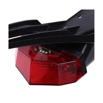 Новый задний фонарь WD 12VLED на заднем крыле для мотоциклов, модифицированный фонарь номерного знака для бездорожья с крылом серого цвета