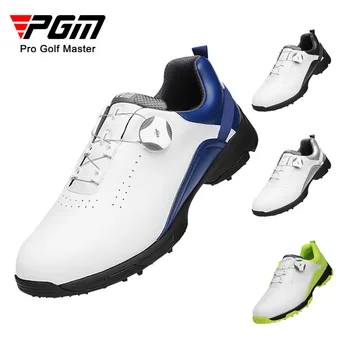 Обувь для гольфа PGM, Мужская Водонепроницаемая Дышащая Обувь Для Гольфа, Мужские Вращающиеся Шнурки, Спортивные Кроссовки, Нескользящие Кроссовки XZ143