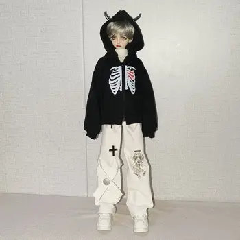 Одежда для куклы BJD подходит для милой куклы 1/4 размера маленький дьявол с капюшоном Одежда для куклы BJD 1/4 комплекта аксессуаров для куклы