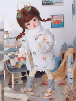 Одежда для кукол BJD для кукол в зимнем белом пальто 1/6 Yosd, аксессуары для одежды (за исключением кукол)