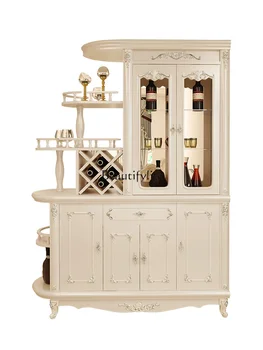 Перегородка для гостиной в прихожей в европейском стиле, двусторонняя ширма для гостиной, декоративный шкафчик