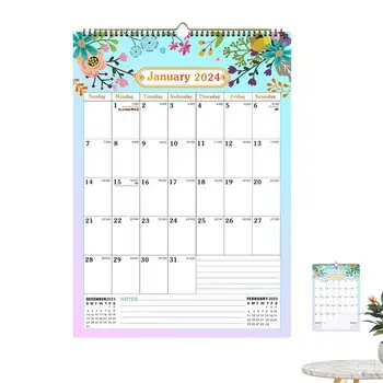 Планировщик календаря на 2024-2025 Креативный декоративный настенный календарь Календарь организации и планирования с привязкой к проволоке Календарь
