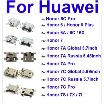 Плата USB Зарядного Устройства Для Huawei Honor 6A 6C 7A 7C 7S 7S 7i 6plus 5C 7C 7A Pro USB Разъем Для Зарядки Разъемная Плата Запасные Части