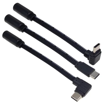 Плоский USB-адаптер 3,5 мм C-type для AUX, разъем для подключения аудиокабеля 3,5 мм, кабель для наушников, аудиоконвертер, аксессуары для наушников