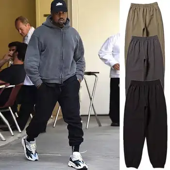 Повседневные брюки американского модного бренда Kanye в том же стиле, мужские уличные спортивные штаны для бега трусцой с кокосовой стяжкой