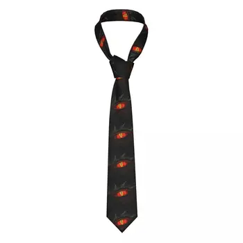 Повседневный узкий галстук со светящимся глазом дракона в виде наконечника стрелы, тонкий галстук для мужчин, мужские аксессуары, простота для вечернего официального галстука