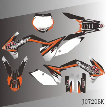 Полная Графика Наклейки Наклейки Мотоцикл Фон Пользовательский Номер Название Для KTM SX85 SX 85 2013 2014 2015 2016 2017
