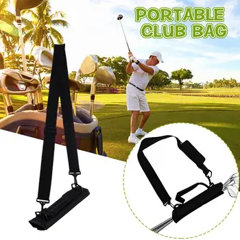 Портативная сумка для клюшки для гольфа, мини-легкая сумка для переноски, регулируемый ремень, сумка для тренировок, сумка для гольфа, дорожная сумка для вождения, G6M5