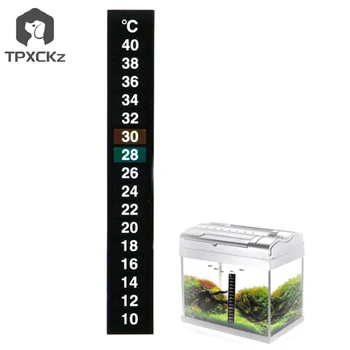 Портативный Термометр для аквариумных рыб, Температурная наклейка, Аксессуары для аквариума, прочный термометр с цифровой двойной шкалой, приклеивающийся
