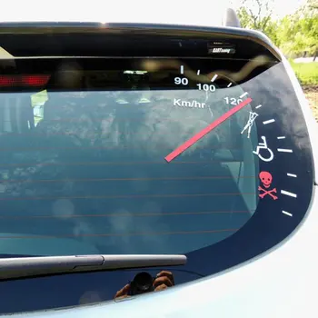 Предупреждение о превышении скорости Забавный рисунок кластера спидометра Наклейка на бампер автомобиля Наклейка для стайлинга автомобилей Аксессуары для наклеек