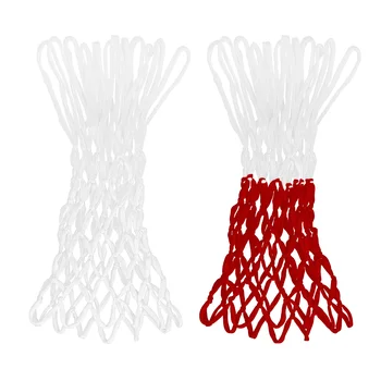 Профессиональная баскетбольная сетка в нейлоновой оплетке LIOOBO обычного размера, сменная баскетбольная сетка, Всепогодная, сверхпрочная, толстая сетка 12