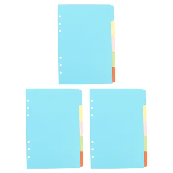 Разделитель для бумаги формата А5 Отверстия для разделителя папок Планировщик Блокнот Разделитель бумаги Разделительная доска Классификация страниц Разделители вкладок