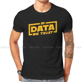 Разработчик программного обеспечения, IT-программист, футболка Geek Man В Data, которой мы доверяем, отличительная футболка, оригинальная уличная одежда, хипстерский стиль.