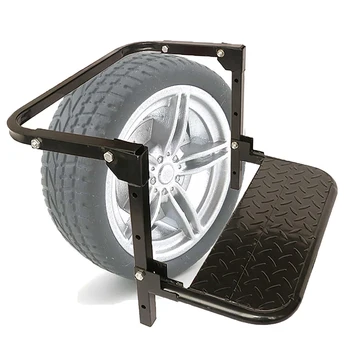 Регулируемая подножка складывающейся шины для колеса грузовика SUV Портативная нескользящая платформа Подходит для шин от 10,2 