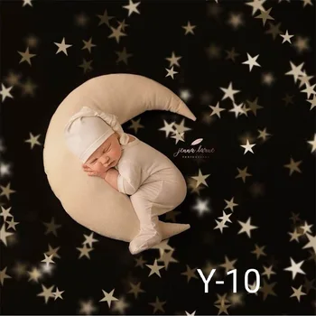 Реквизит для фотосъемки новорожденных, Лунная подушка со звездами, фон для фотосессии младенцев, Аксессуары для фотосъемки позирования ребенка, подарки для детей
