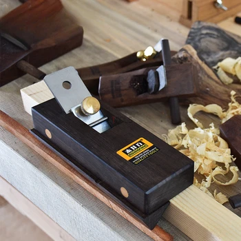 Ручной рубанок для деревообработки, Мини-толкающий плотницкий инструмент, обрезной плотницкий рубанок с запасным строгальным лезвием, ручной инструмент 