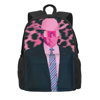 Рюкзак с принтом Трампа в стиле ретро, студенческие унисекс, ярко-розовые леопардовые легкие рюкзаки, современные школьные сумки, Университетский рюкзак на заказ