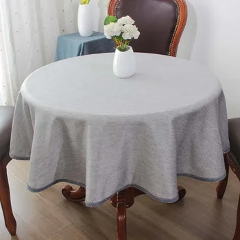 скатерть водонепроницаемая округлая скатерть EMBID для украшения кухонного обеденного стола в домашних условиях