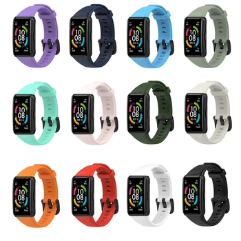 Сменный Спортивный Силиконовый Ремешок Для Часов, Регулируемые Ремешки для Наручных Часов -Huawei Honor Band 6 Smart Watch