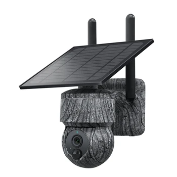 Солнечная PTZ-камера 4G SIM, наружные беспроводные IP-камеры WIFI с солнечной панелью, двухсторонняя аудио-камера видеонаблюдения
