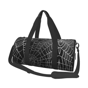 Спортивная сумка Spiderweb Nature, спортивные сумки для тренировок в готическом стиле на Хэллоуин, Пара пользовательских аксессуаров для спортзала, Новинка, сумка для фитнеса, Оксфордские сумки