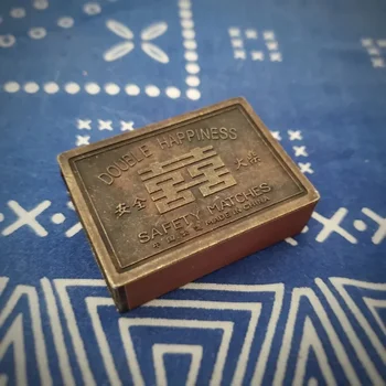 Старинный Латунный Китайский иероглиф 