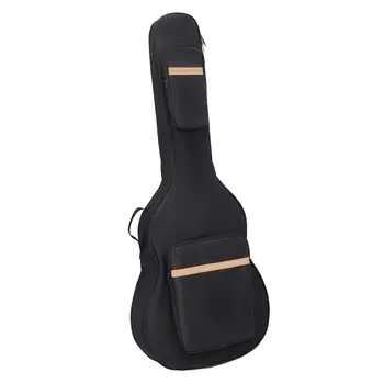 Сумка для гитары, сумка для электрического баса, Черный дорожный Водонепроницаемый рюкзак с мягкой защитой Paddd, 41 