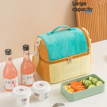 Сумка для тостов Портативная сумка для сохранения тепла, сумка для льда из утолщенной алюминиевой фольги, сумка для ланча 