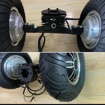 Тележка для скейтборда для моторного колеса со ступицей с одним валом, пружинная тележка для горных досок, совместимая с моторным колесом для ховерборда