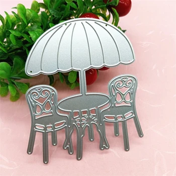 Форма для резки металла, форма для стульев Sun Ambrella для фотоальбома для скрапбукинга 