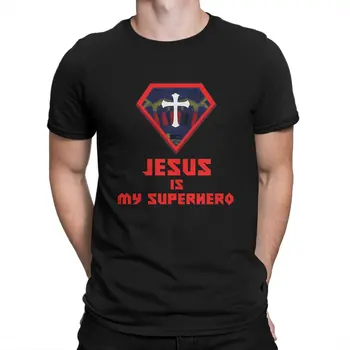 Футболка Jesus CrossFit Funny Man - это мой супергерой, отличительная футболка с графическим рисунком Уличной одежды для хипстеров