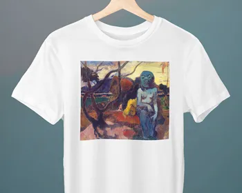 Футболка с изображением Идола Поля Гогена, унисекс, художественная футболка, подарок