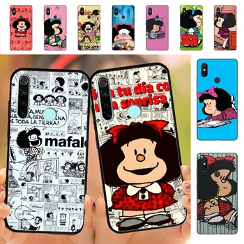 Чехол для телефона Girl Mafalda для Redmi Note 4 X 5 A 6 7 8 Pro T 9 Pro 9S 10 Pro 11 Pro 11S 11Epro PocoM3pro