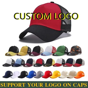 Шляпа с дышащей сеткой для взрослых, акриловые бейсболки в стиле пэчворк, мужские и женские бейсболки с логотипом на заказ, кепки gorros для бега, рыбалки