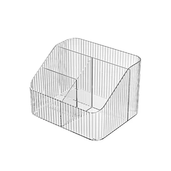 Ящик для хранения на рабочем столе Канцелярские принадлежности Коробка для сортировки всякой всячины Рамка Прозрачная Простая стойка для хранения канцелярских принадлежностей в стиле Ins