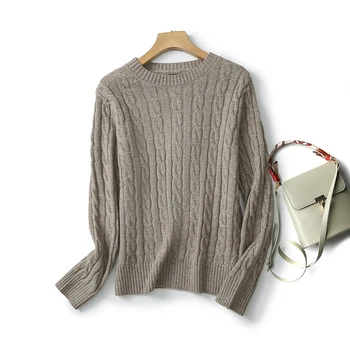 Ethereal MD 2024 новый стиль французской милой леди в пригородном стиле, вязаный свитер с круглым вырезом, свитер-свитшот