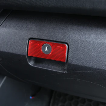 Для Toyota Tacoma 2015-2022 Наклейка с переключателем перчаточного ящика из мягкого углеродного волокна, отделка автоаксессуарами